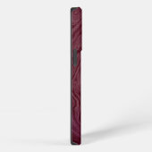 マルーンシェード大理石パターン iPhoneケース (右側面)