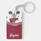 マルーンシルバースターズ応援リーディングパーソナライズされた キーホルダー (裏面)