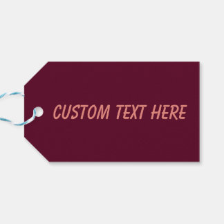 マルーンシンプルミニマル主義者 ギフトタグ