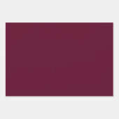 マルーンシンプルミニマル主義者 ラッピングペーパーシート (正面)