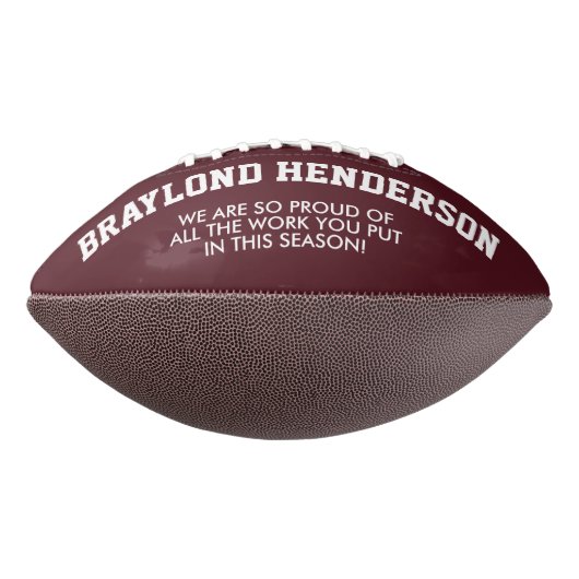 マルーンジャージーパーソナライズされた選手サッカー アメリカンフットボール (回転90)