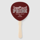 マルーンスクールプライドマスコットネームハンドファン ハンドファン (正面)