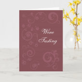 マルーンスワールズカード カード (黄色い花)