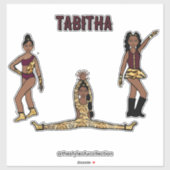 マルーンタイガーダンサー#1 シール (シート)