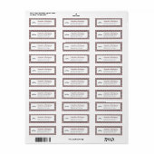 マルーンダマスクパターン卒業 ラベル (フルシート)