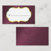 マルーンダマスクフォーマル座席表 プレイスカード (正面/裏面)