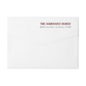 マルーンテキサス州ジョイホリデイ ラップアラウンドラベル (裏面)