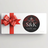 マルーンニミニマルカエレガントイスラーム結婚式の引き出物 ラウンドシール