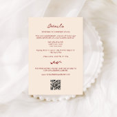 マルーンハンドドロー結婚ド詳細 エンクロージャーカード