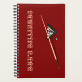 マルーンパーソナルビリヤードプランナー プランナー手帳 (正面)