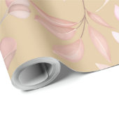 マルーンピンクフローラ ラッピングペーパー (ロールコーナー)