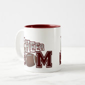 マルーンフットボール応援ママムマグ ツートーンマグカップ (正面左)