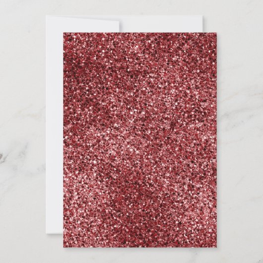 マルーンフローラニカイスラム結婚式招待状 招待状 (裏面)