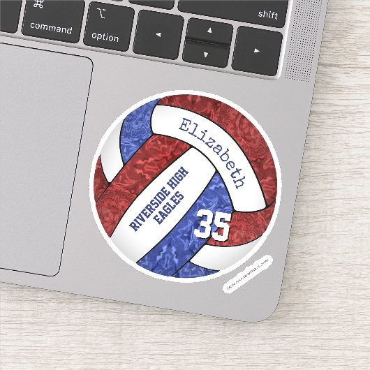 マルーンブルーガーリーバレーボールチームカラー シール (詳細)