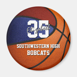 マルーンブルースポーツチームカラーズバスケットボール マグネット