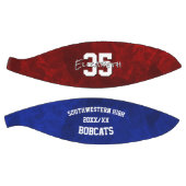 マルーンブルーチームカラーズ女の子の記念記念 バスケットボール (パネル)