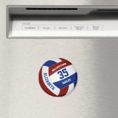 マルーンブルーチームカラーバレーボール部 マグネット (インサイチュ (食洗機))