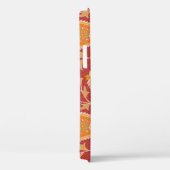 マルーンペイズリー：トルコキュウリオーナメント。 Case-Mate iPhoneケース (裏面 / 右)