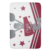 マルーンホワイトシルバースターズ応援応援リーディング バスマット (正面縦)