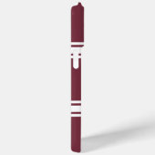 マルーンホワイトジャージストライプ名前をカスタムする番号 Case-Mate iPhoneケース (裏面 / 右)