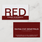 マルーンモノグラムはっきりしたグラム 名刺 (正面/裏面)