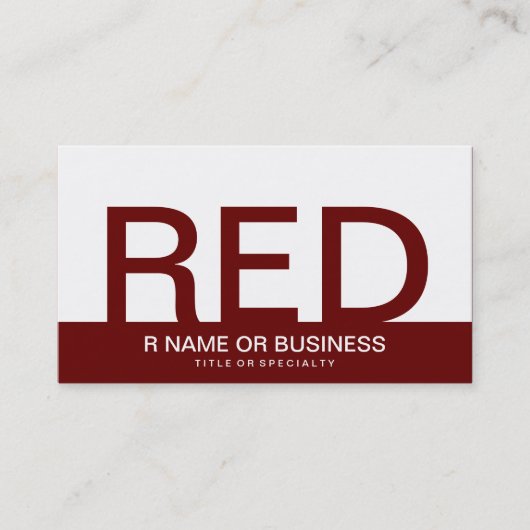 マルーンモノグラムはっきりしたグラム 名刺 (正面)