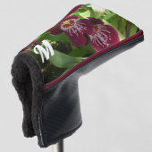 マルーンランIIエレガントフローラ ゴルフヘッドカバー (3/4 正面)