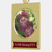 マルーンランIIエレガントフローラ ゴールドプレートバナーオーナメント (左)