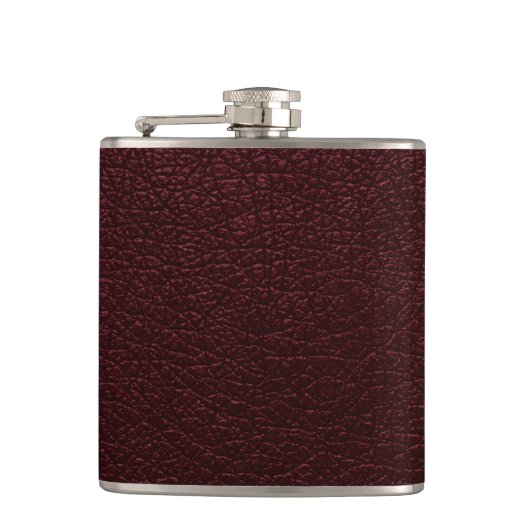 マルーンレザー フラスク (正面)