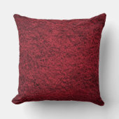 マルーンレッドウールデザイン モダン クッション (正面)