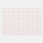 マルーンレッドカスタムハッピーバースデーウィズラブ ラッピングペーパーシート (正面2)