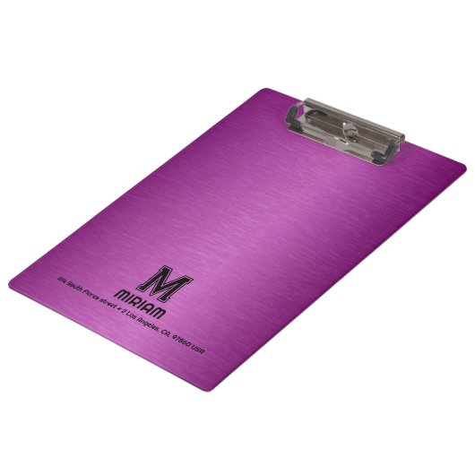 マルーンレッドメタリックカスタムテクスチャ文字 クリップボード (アングル)