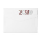 マルーンレトロビッグナンバーズクラス ラップアラウンドラベル (裏面)