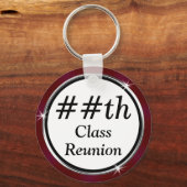 マルーン任意の年、格安クラス懇親会ギフトアイディア キーホルダー (裏面)