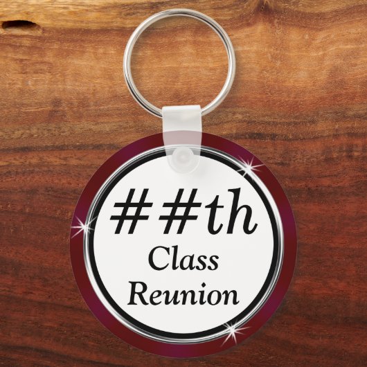 マルーン任意の年、格安クラス懇親会ギフトアイディア キーホルダー (裏面)