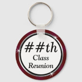 マルーン任意の年、格安クラス懇親会ギフトアイディア キーホルダー (裏面)