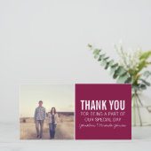 マルーン写真サンキューカード サンキューカード (スタンド正面)