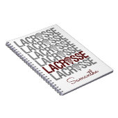 マルーン動揺してラクロス語 ノートブック (右側)