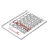 マルーン動揺してラクロス語 ノートブック (左側)