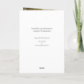 マルーン卒業キャップカウボーイブーツの配置 招待状 (裏面)