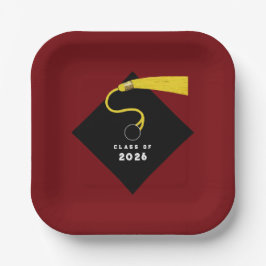 マルーン卒業2025パーティー ペーパープレート