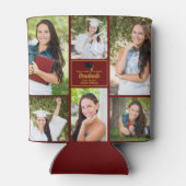 マルーン大学院フォトコラージュ卒業式パーティー 缶クーラー (裏面)