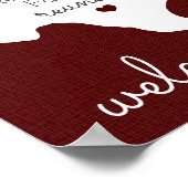 マルーン州テキサス州ファミリー懇親会ポスター ポスター (角)