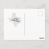 マルーン引っ越しました-点々のあるテキサス州引越 ポストカード (裏面)