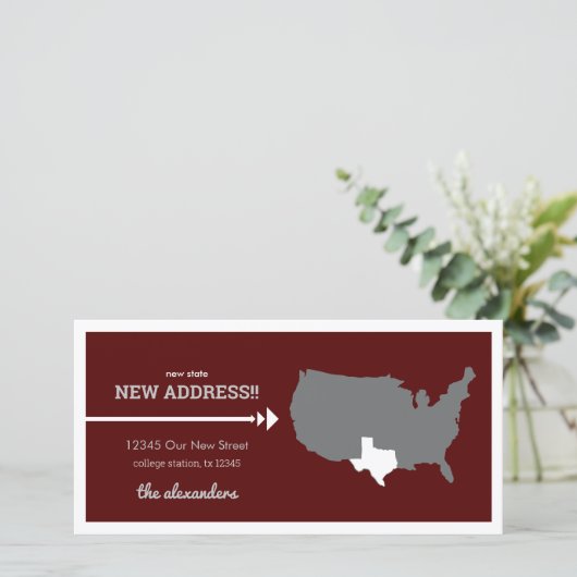 マルーン新州新しい住所！テキサス州移動 (スタンド正面)