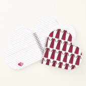 マルーン新郎新婦のギフト結婚のお母さん ノートブック (内部)