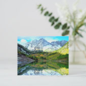 マルーン湖に反射するマルーンの鐘 ポストカード (スタンド正面)