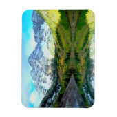 マルーン湖に反射するマルーンの鐘 マグネット (縦)