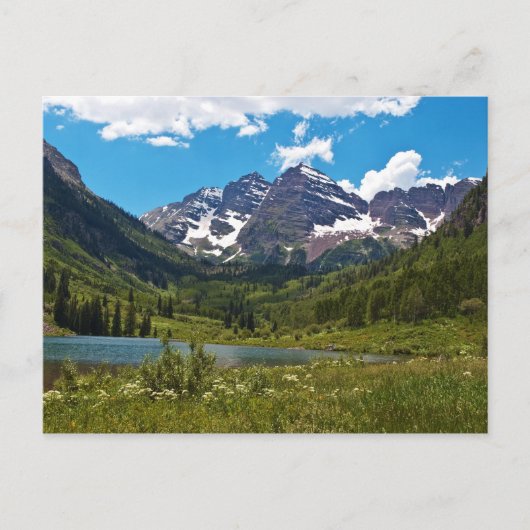 マルーン湖 ポストカード (正面)