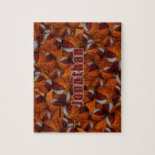 マルーン灰色のバスケットボールの男の子チームカラー ジグソーパズル (縦)